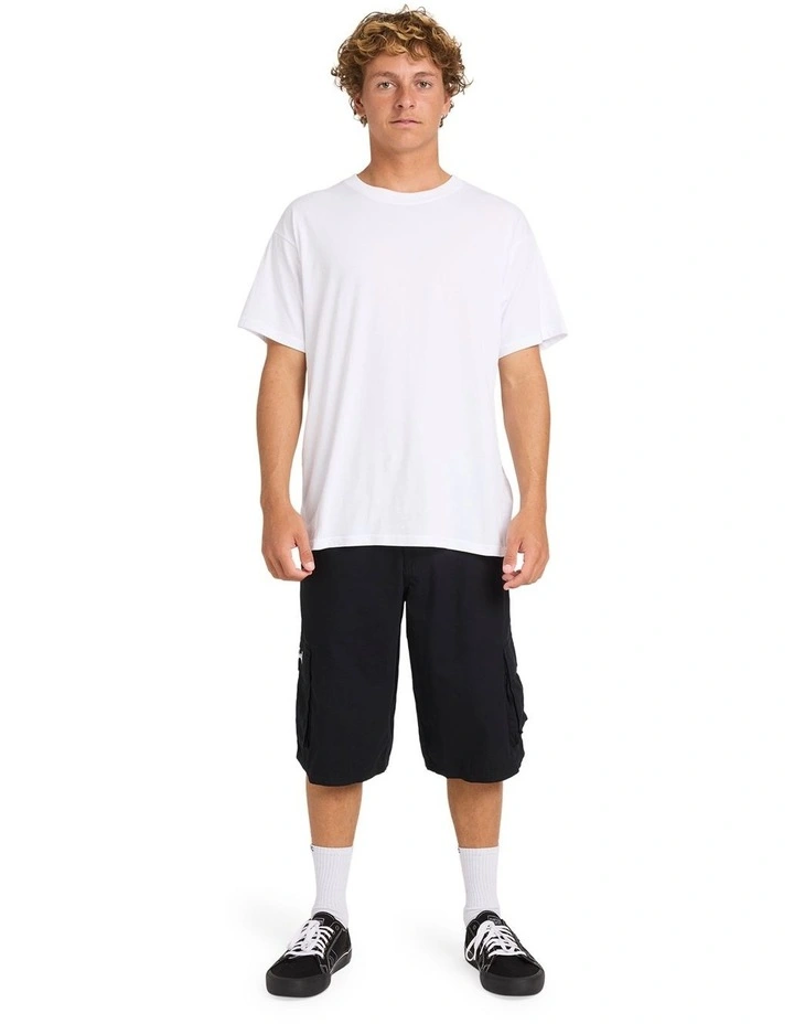 Script Cargo Shorts In Black image 5