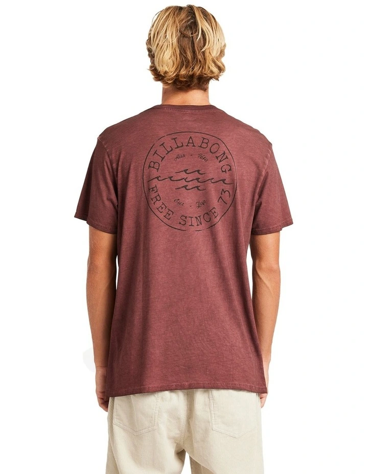 Big Wave Daz T-shirt in Brown image 2