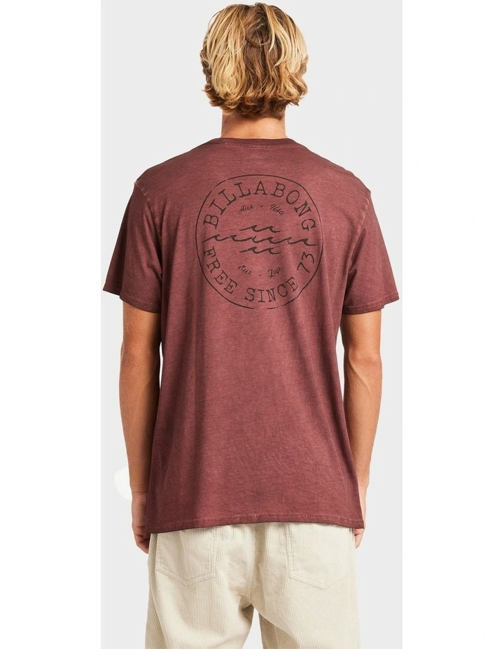 Big Wave Daz T-shirt in Brown image 2