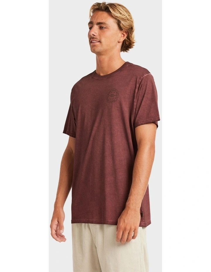 Big Wave Daz T-shirt in Brown image 3