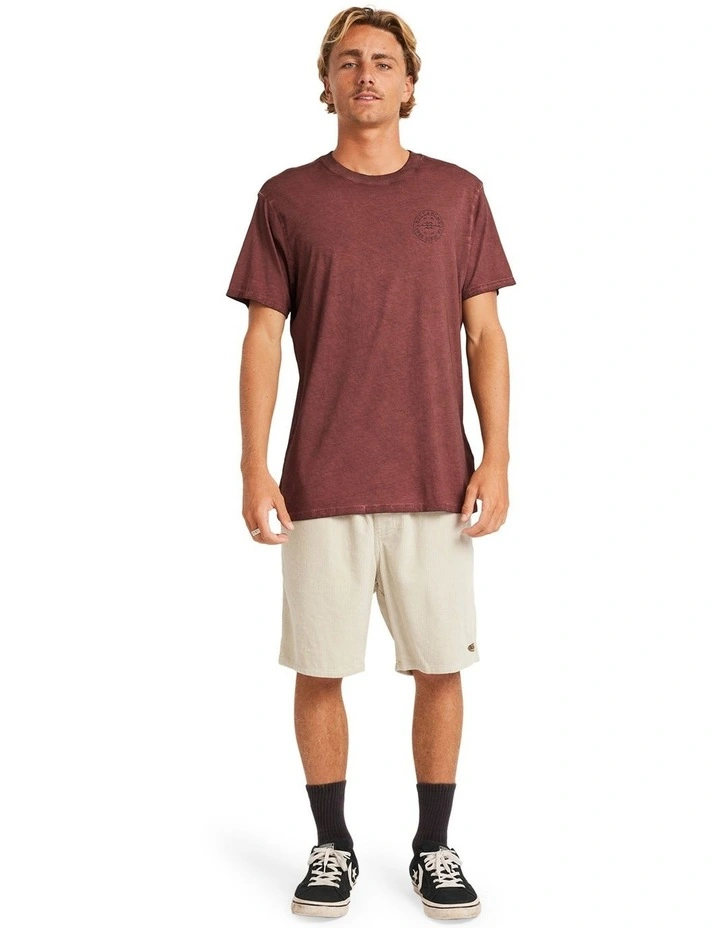 Big Wave Daz T-shirt in Brown image 5