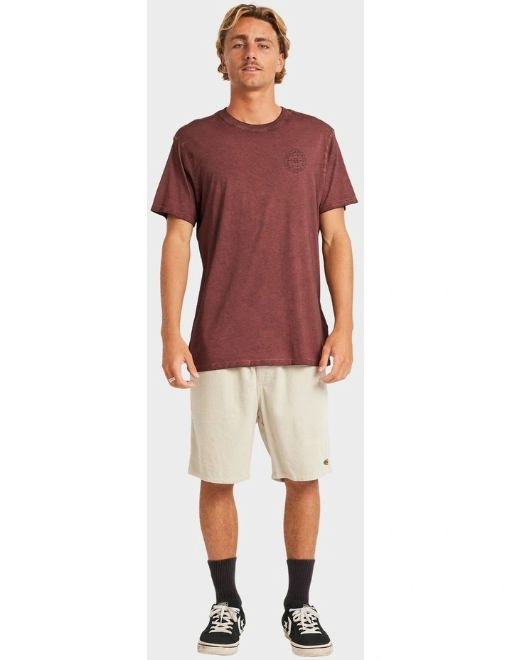 Big Wave Daz T-shirt in Brown image 5