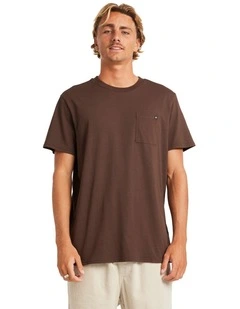 Premium Pocket T-shirt in Brown