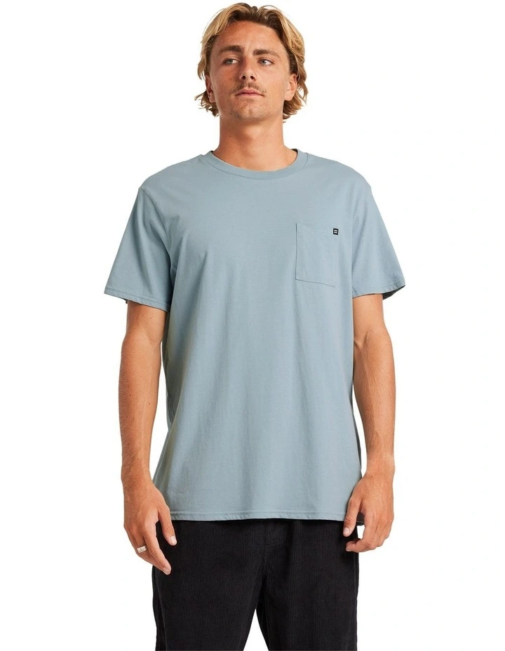 Premium Pocket T-shirt in Blue image 1