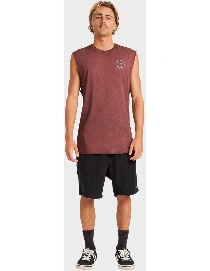 Big Wave Daz Muscle Tank in Brown image 5
