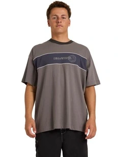 Panel T-shirt in Grey