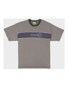 Panel T-shirt in Grey