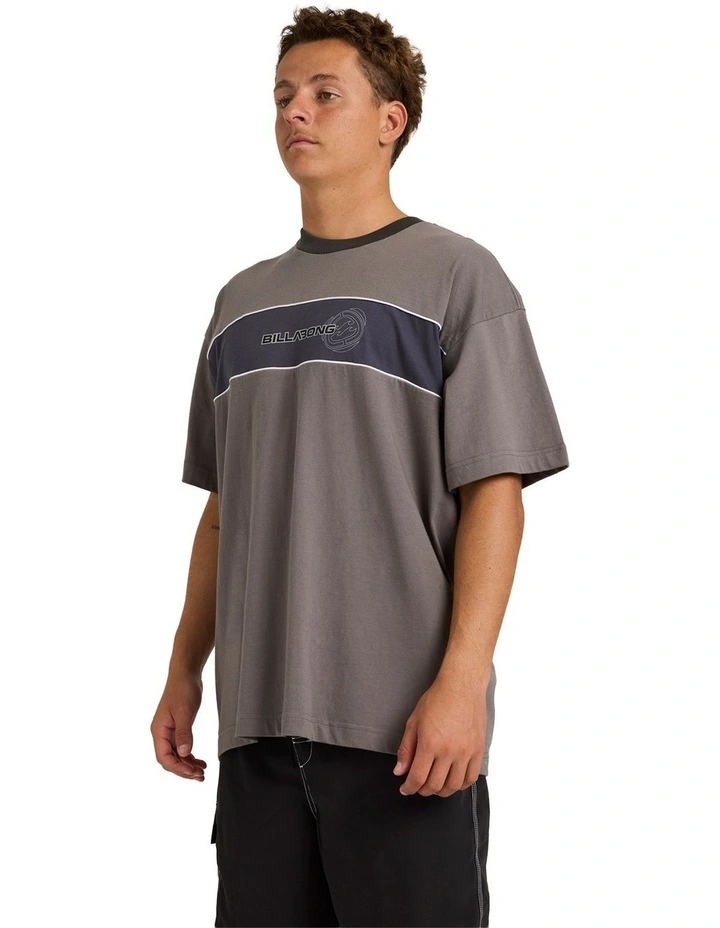 Panel T-shirt in Grey image 3