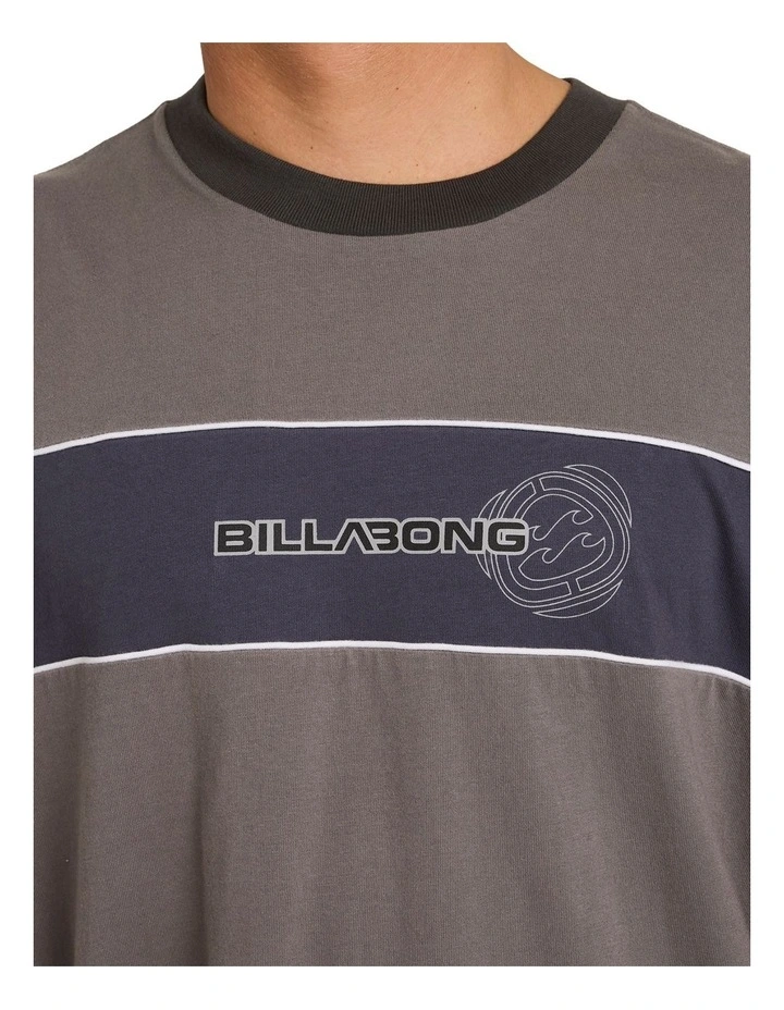Panel T-shirt in Grey image 4
