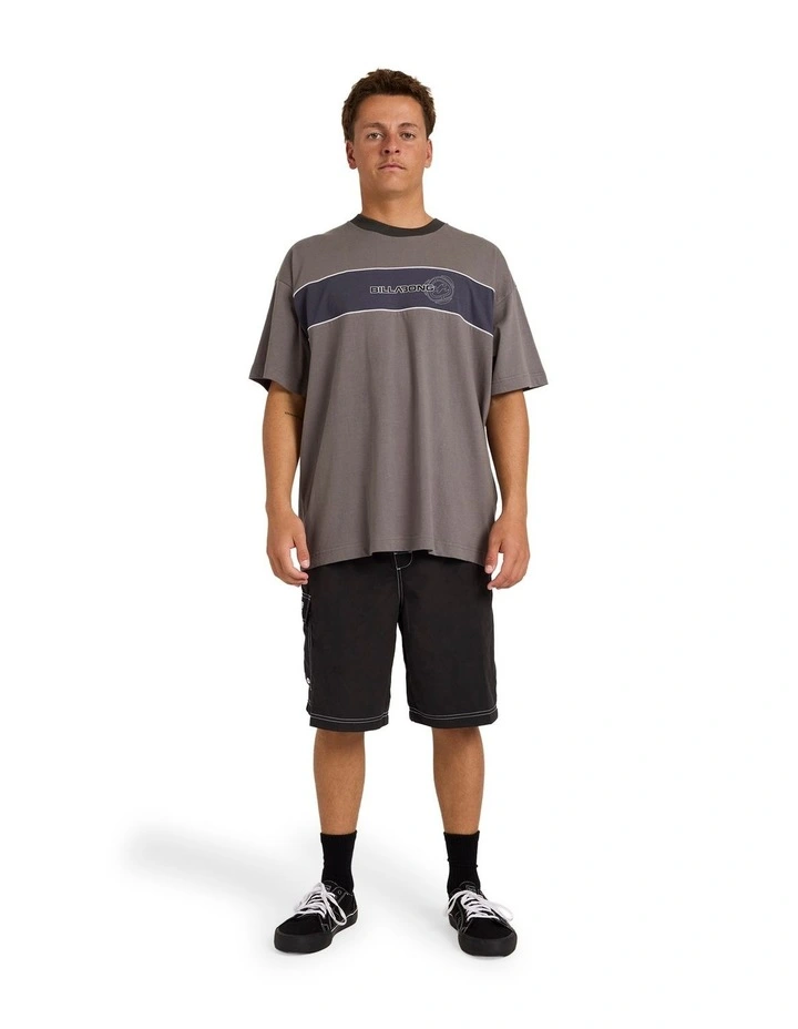 Panel T-shirt in Grey image 5