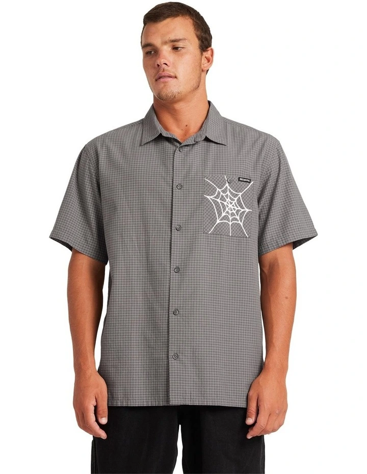 Web Mogul Short Sleeve Shirt in Raven image 1