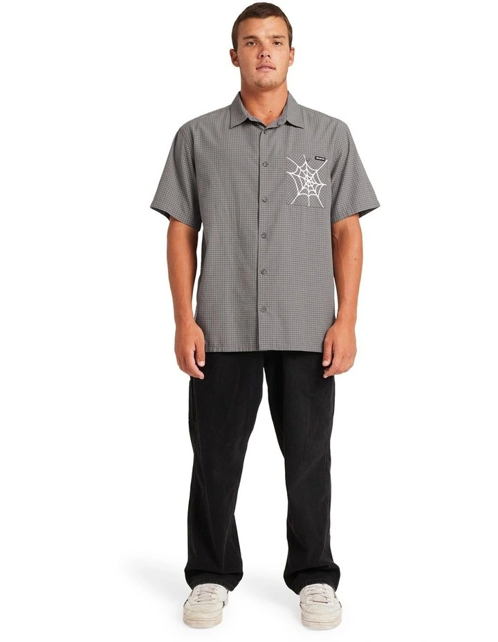 Web Mogul Short Sleeve Shirt in Raven image 5