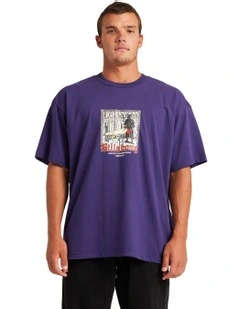 Sword Sharpen T-shirt in Blue