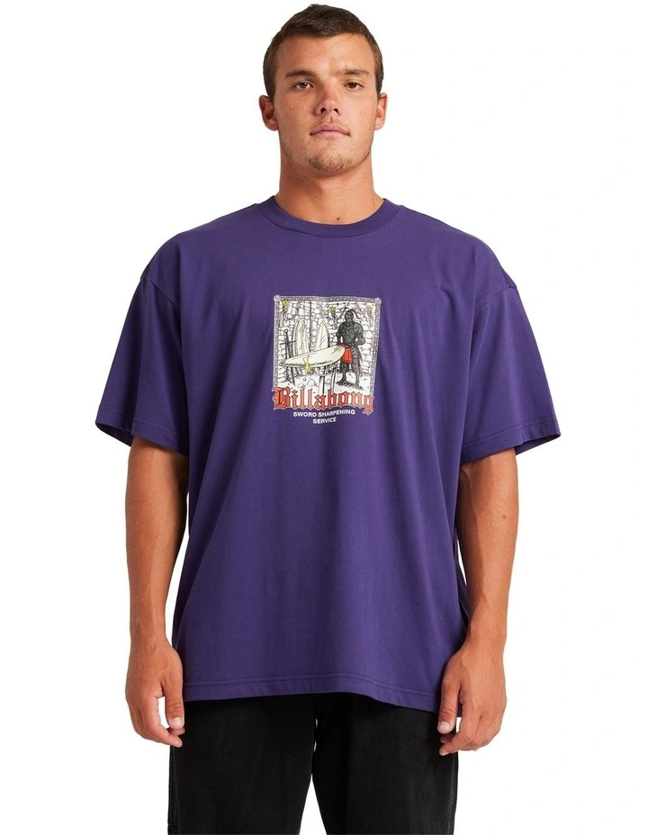 Sword Sharpen T-shirt in Blue image 1