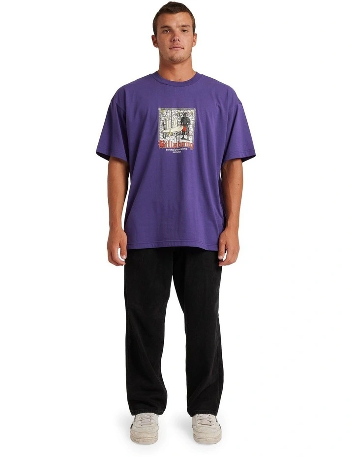 Sword Sharpen T-shirt in Blue image 5