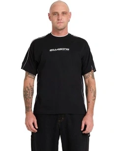 Spec 73 Piped T-Shirt Black