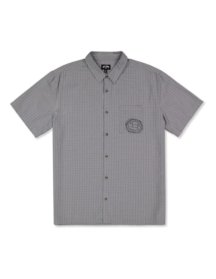 Mogul Short Sleeve Oversized Shirt in Gravel image 1