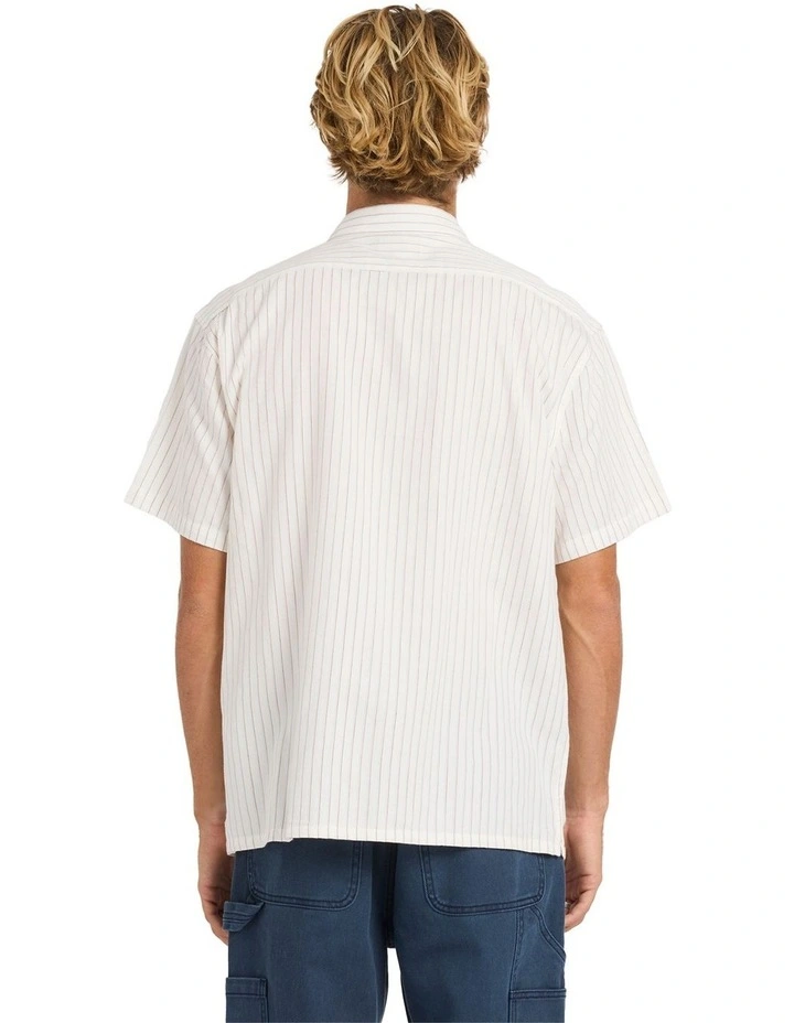 Bad Short Sleeve Shirt in Off White image 2