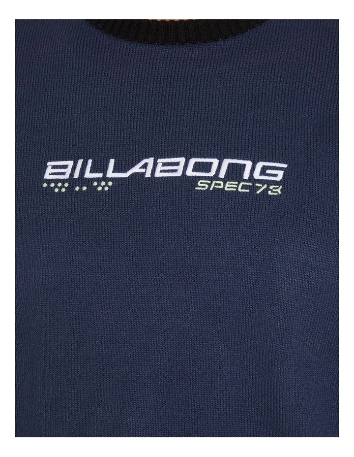 Spec 73 Knit Sweatshirt in Dusty Navy image 4