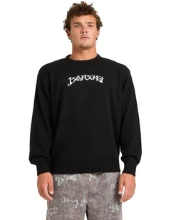 Filthy Knit Sweatshirt in Black