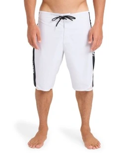 DBAH Bio Wave Pro Performance 21 Boardshorts White Vintage