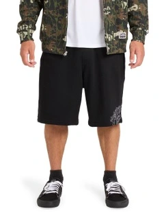 Bad Dog Fleece Corduroy Walkshorts Black