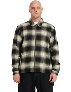 Bad Dog Flannel Jacket in Black
