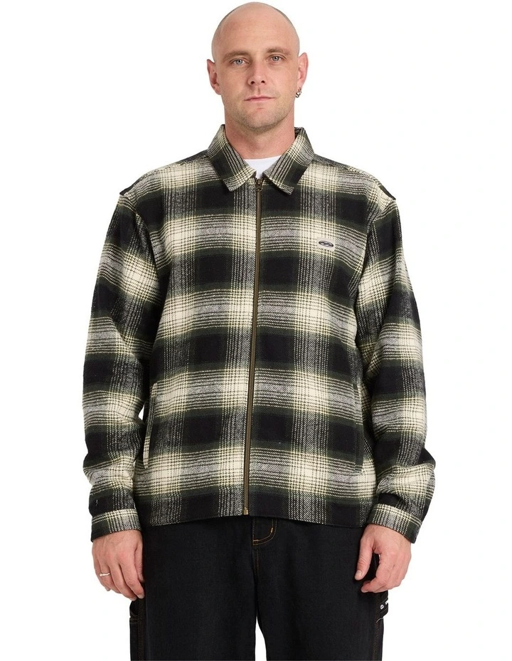 Bad Dog Flannel Jacket in Black image 1