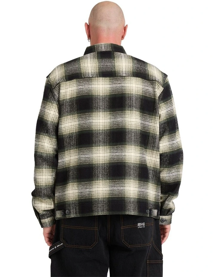 Bad Dog Flannel Jacket in Black image 2