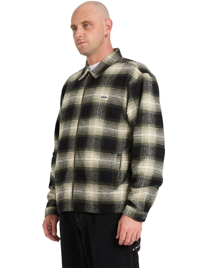 Bad Dog Flannel Jacket in Black image 3