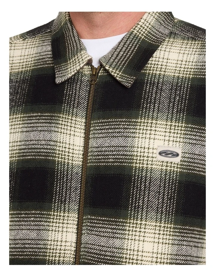 Bad Dog Flannel Jacket in Black image 4