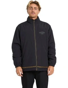 Gnaraloo Reversible Mock Neck Fleece Top Black