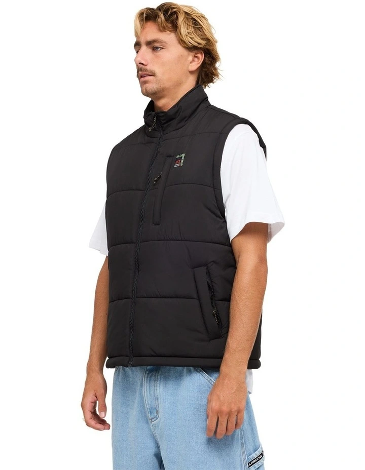 Journey Mock Neck Vest in Black image 3