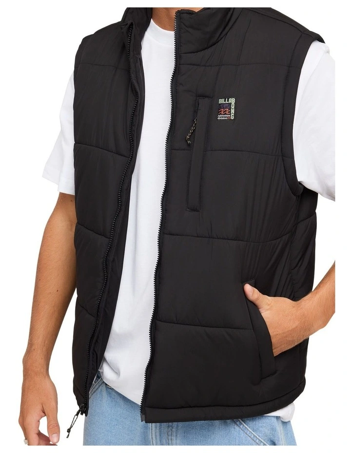 Journey Mock Neck Vest in Black image 4