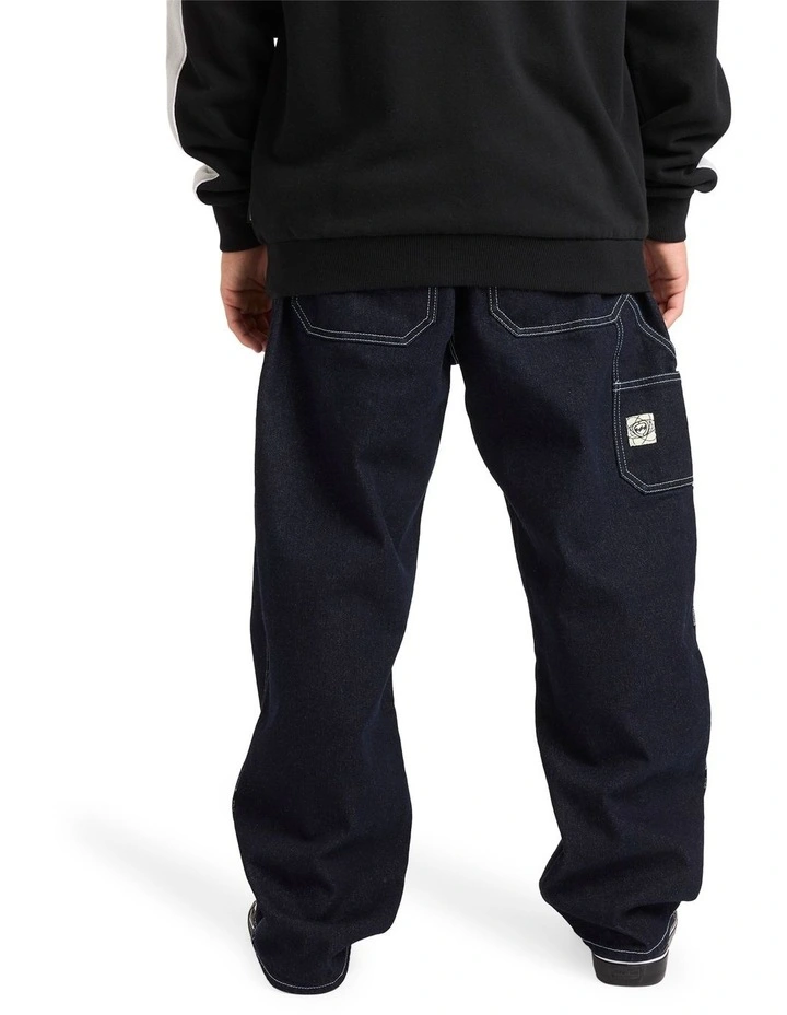 Spec 73 Chrome Baggy Denim Pants in Dark Denim image 2