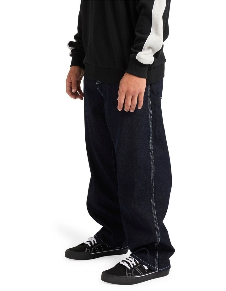 Spec 73 Chrome Baggy Denim Pants in Dark Denim image 3