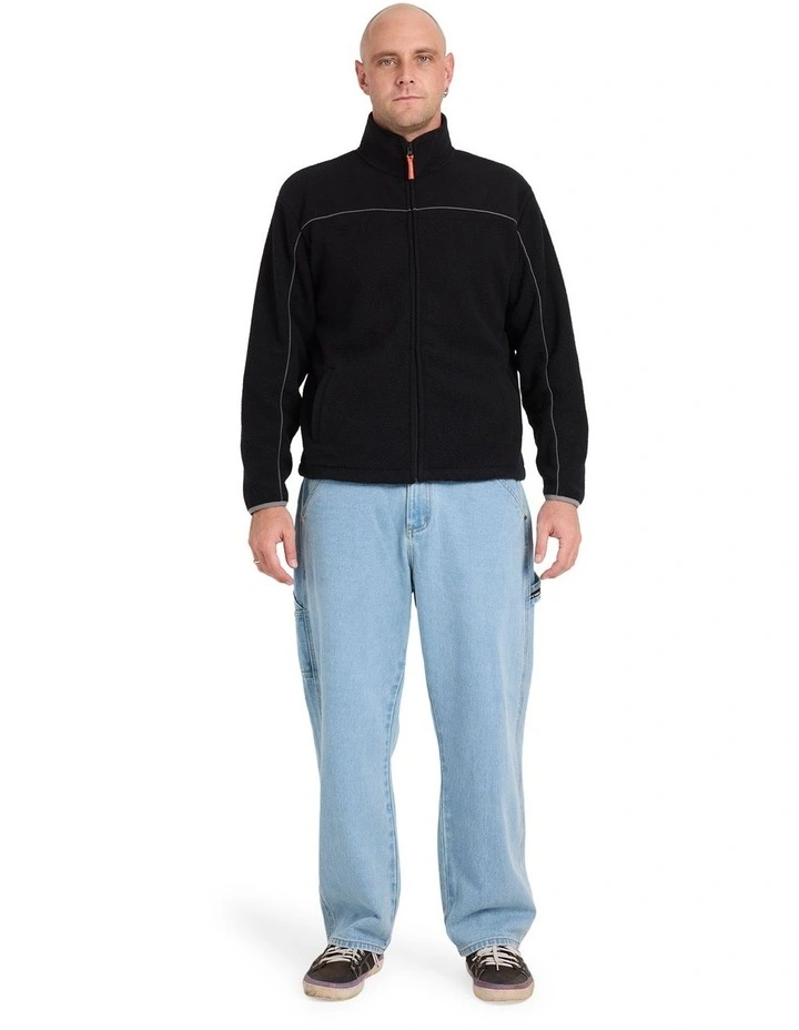 Smoko Baggy Denim Pants in Stone Blue image 5