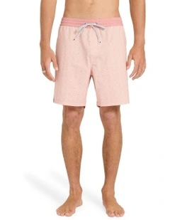 Good Times Layback Boardshorts 16 in Vintage Pink