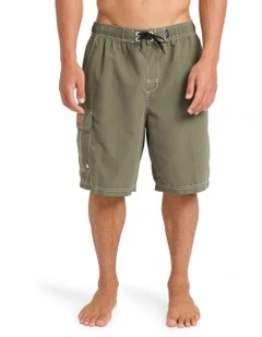 Throw On 21 Boardshorts Cypress Green