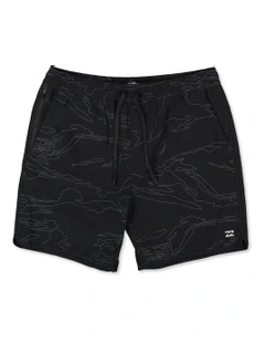 Surftrek Elastic 17 Walkshorts Black/Camo