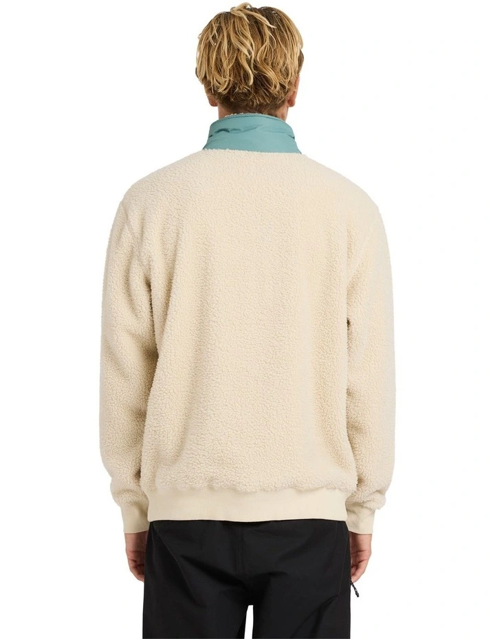 Boundary Peak Mock Neck Fleece Top in Oatmeal image 2