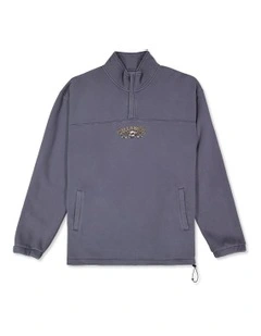 King Prawn Mock Neck Sweater Graystone