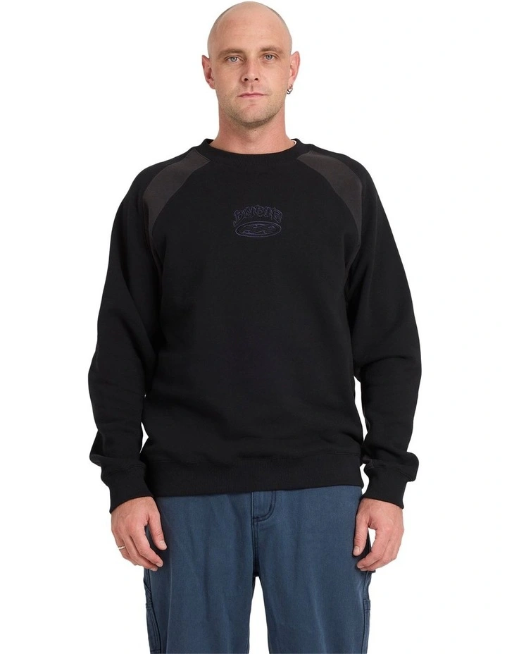 Bad Dog Crew Neck Fleece in Black image 1