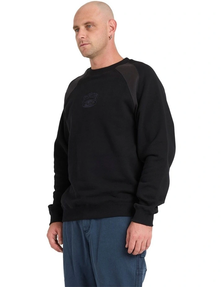 Bad Dog Crew Neck Fleece in Black image 3