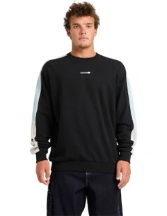 Spec Bio Pill Crew Neck Fleece Top Black