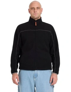 Spec 73 Polar 1/4 Zip Mock Neck Fleece Top Black