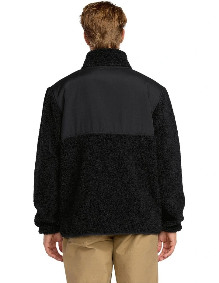 Boundary Summit Mock Neck Fleece Top in Black image 2