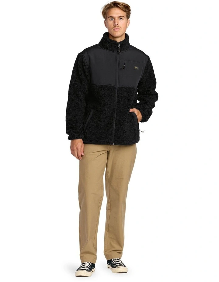 Boundary Summit Mock Neck Fleece Top in Black image 5