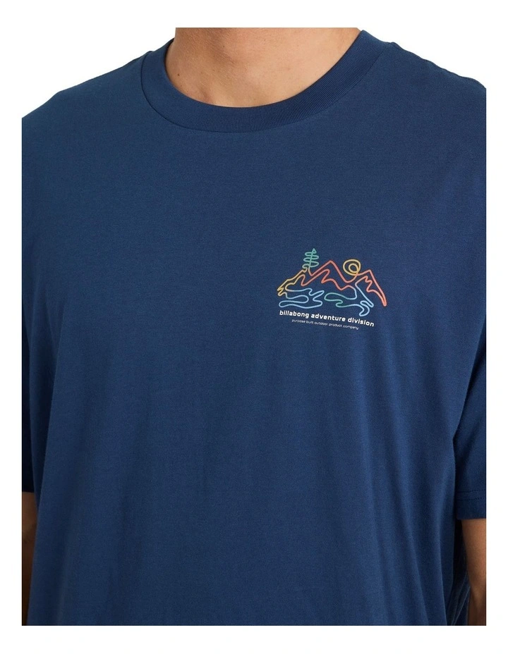 Range Adiv Premium Fit T-shirt in Dark Blue image 4