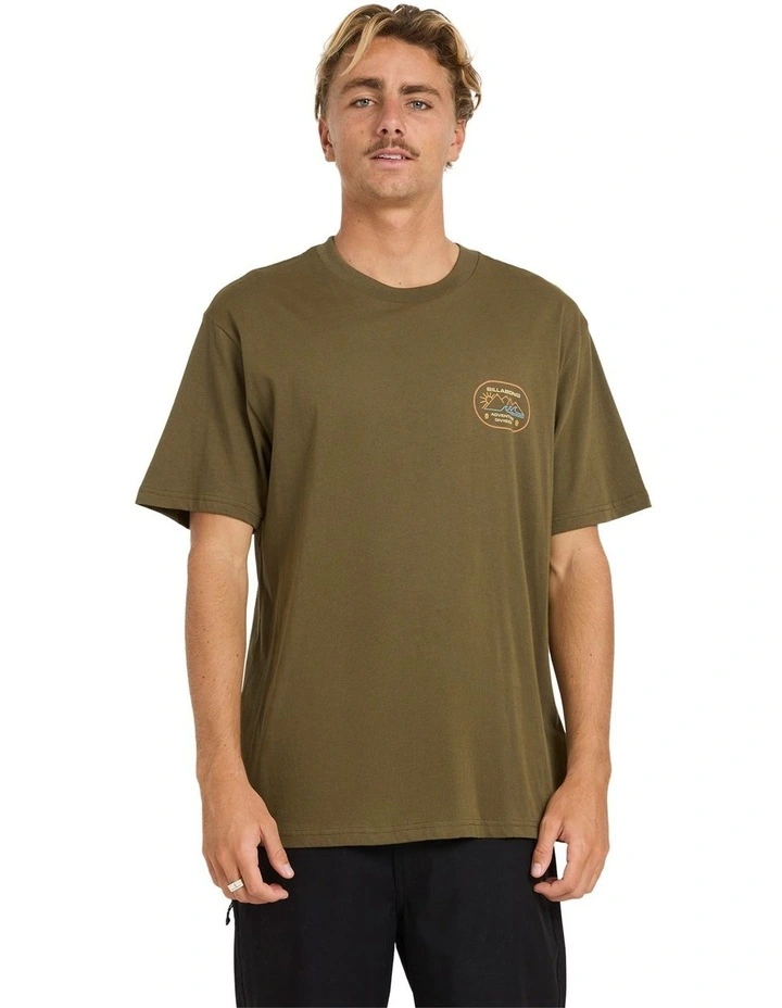 Andes Adiv Premium Fit T-shirt in Winter Moss image 1